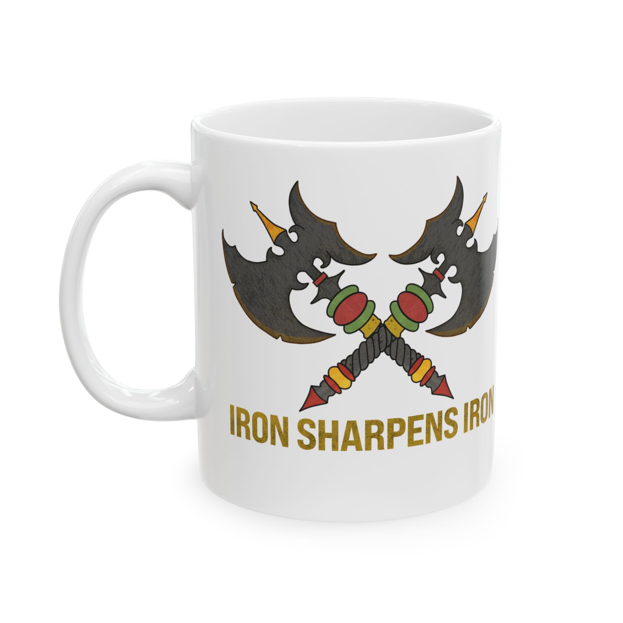 Iron sharpens Iron Mug, Proverbs Mug, Christian Mens Mug, theology gift - Image 3