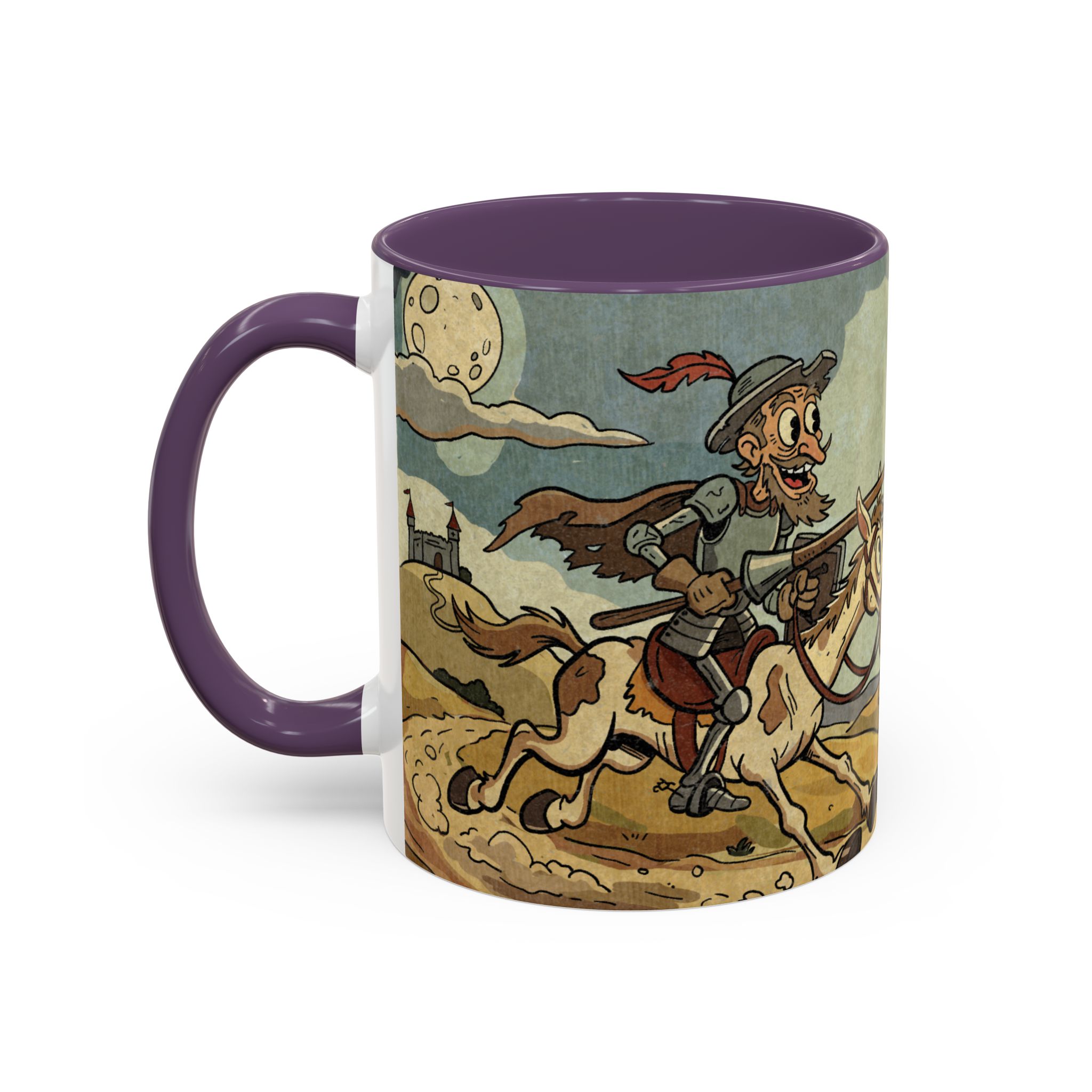 Don Quixote Illustration Mug | Accent Coffee Mug - Image 35