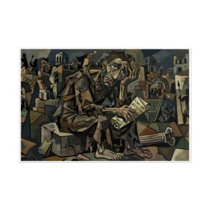 Weeping Prophet Cubist Canvas | Jeremiah