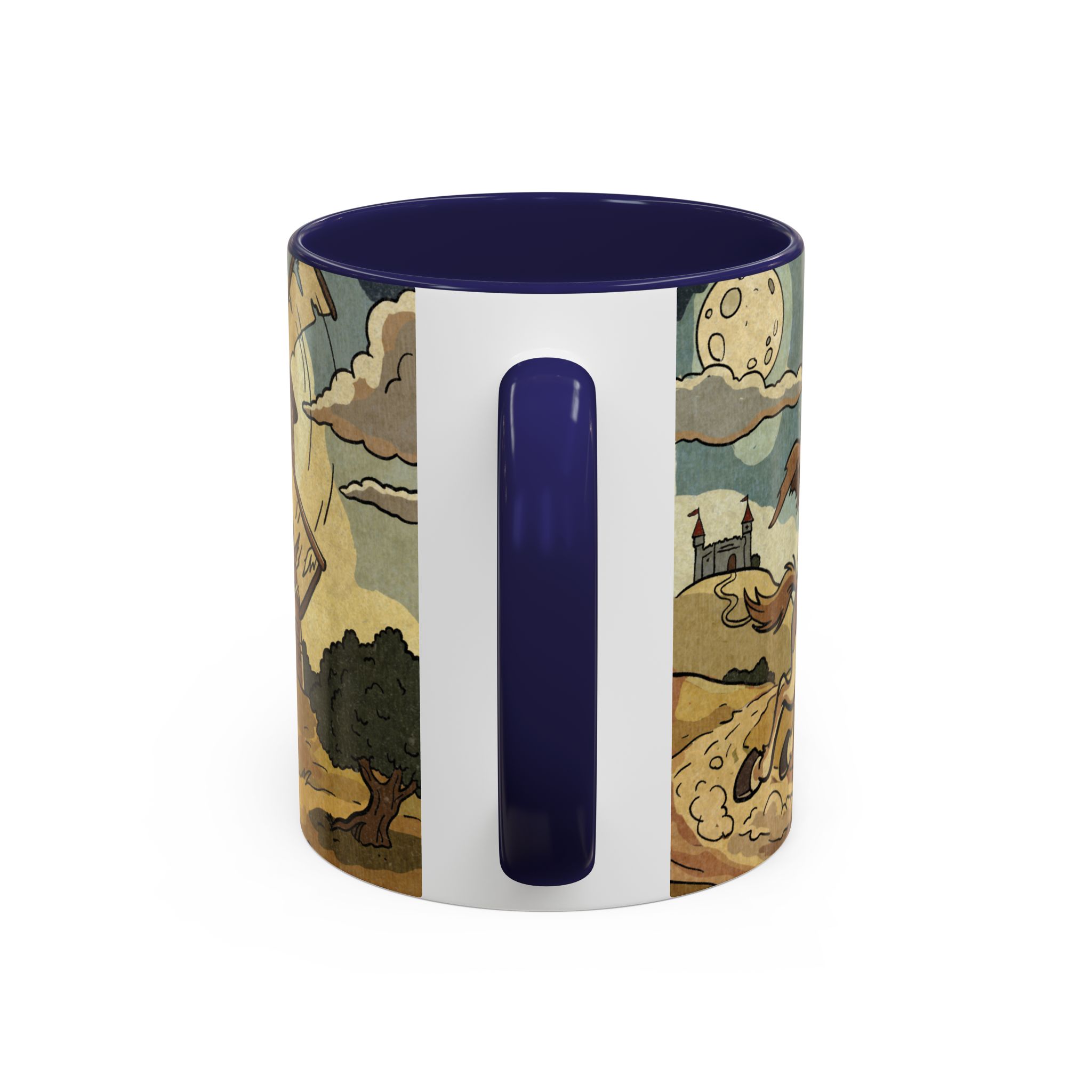 Don Quixote Illustration Mug | Accent Coffee Mug - Image 8