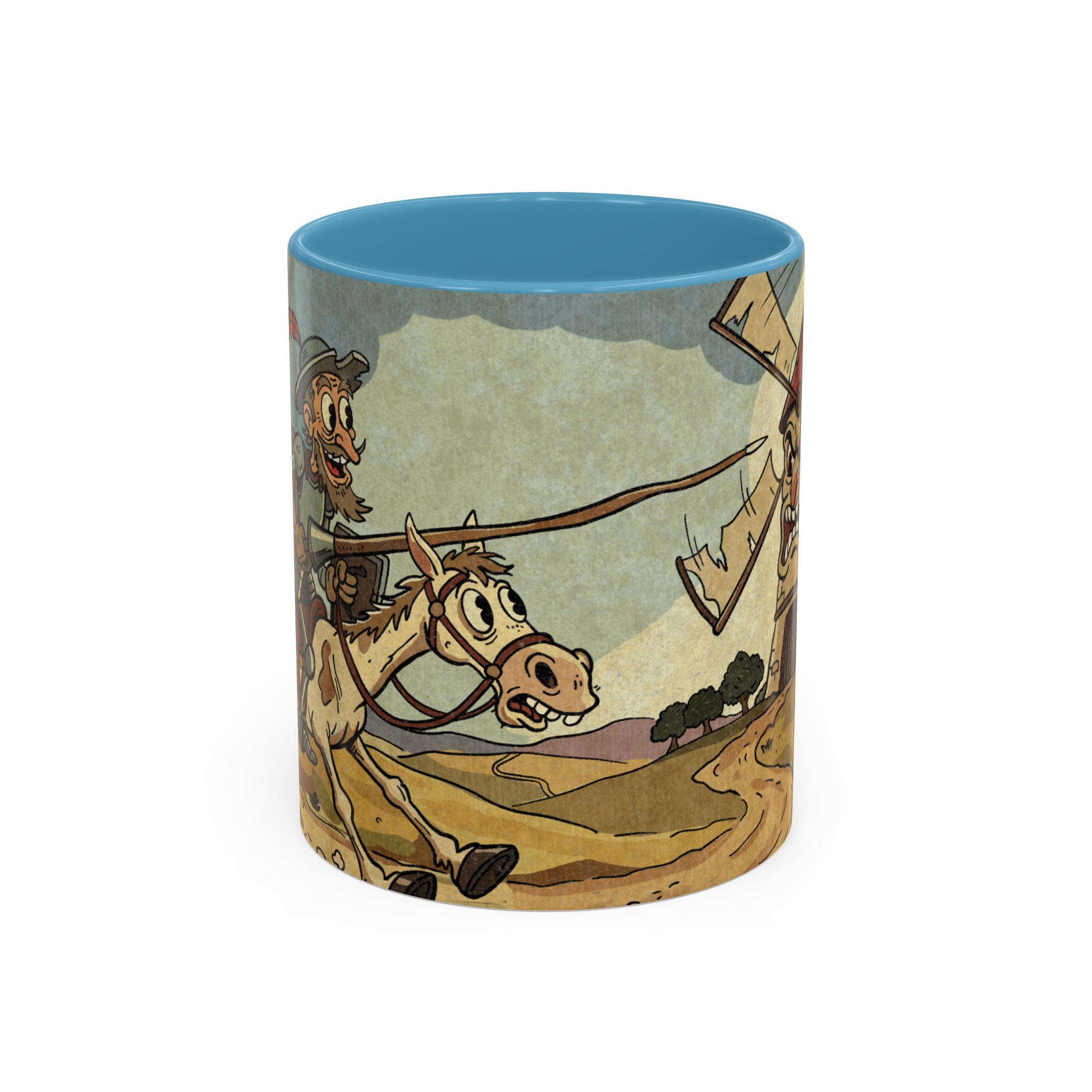 Don Quixote Illustration Mug | Accent Coffee Mug - Image 17