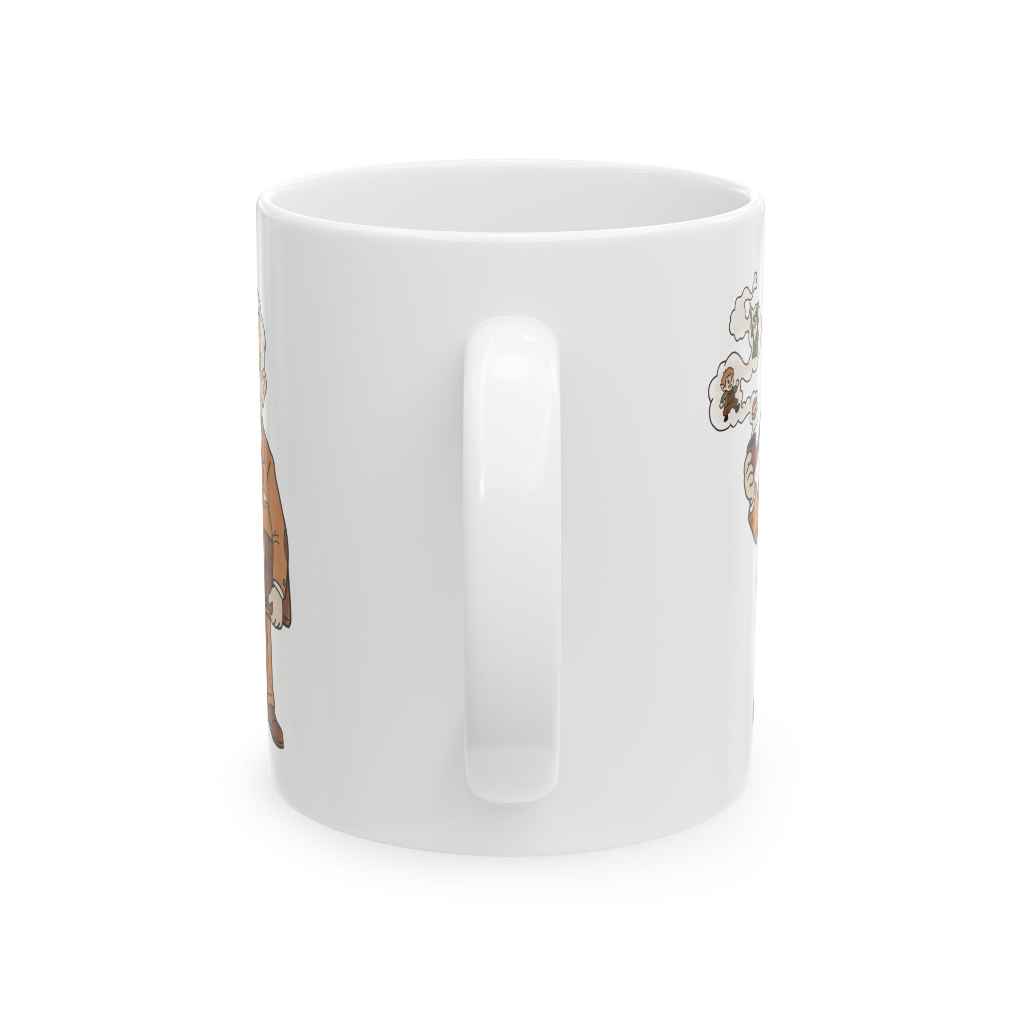 Retro JRR Tolkien illustration Mug | Vintage LOTR ceramic mug - Image 2