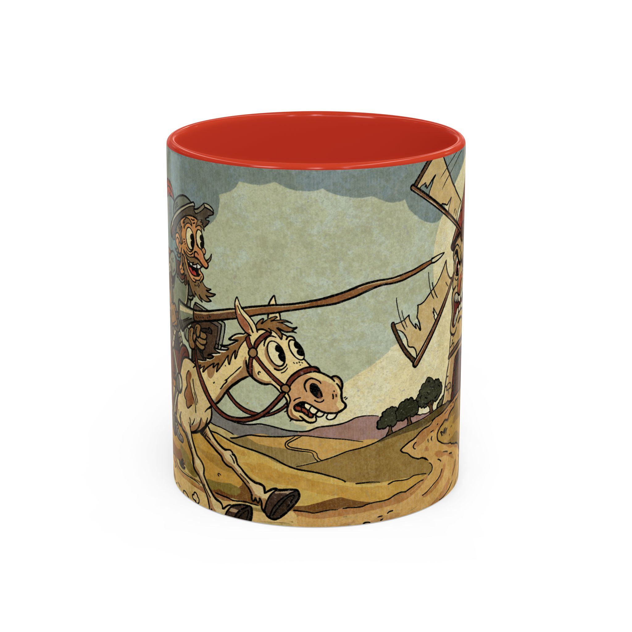 Don Quixote Illustration Mug | Accent Coffee Mug - Image 13