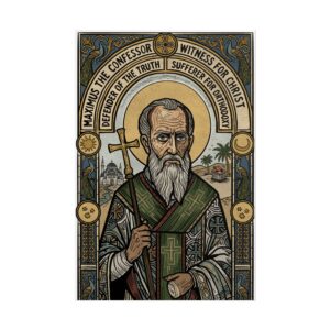 Saint Maximus Icon Poster | Rolled Poster, Religious Art Print