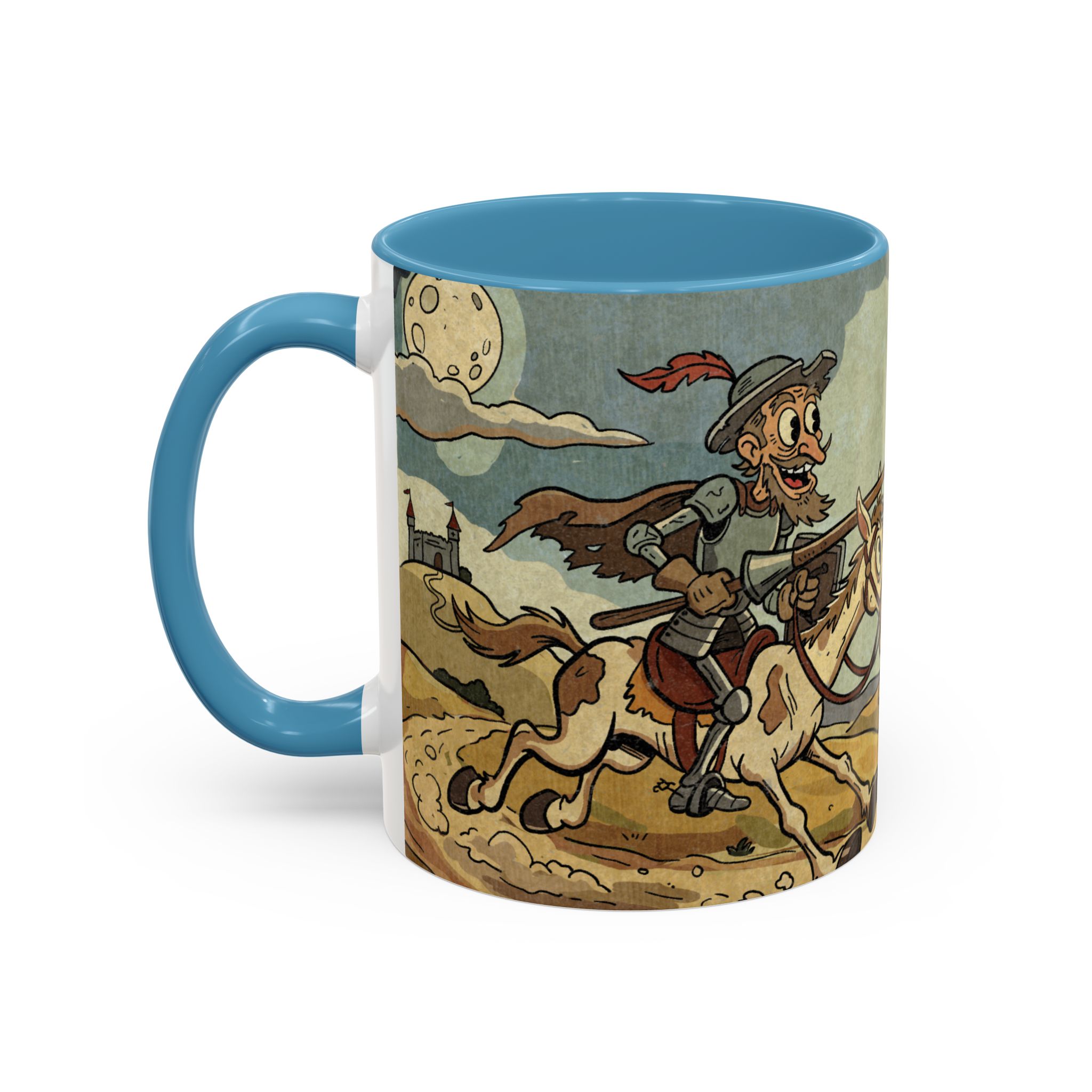 Don Quixote Illustration Mug | Accent Coffee Mug - Image 19