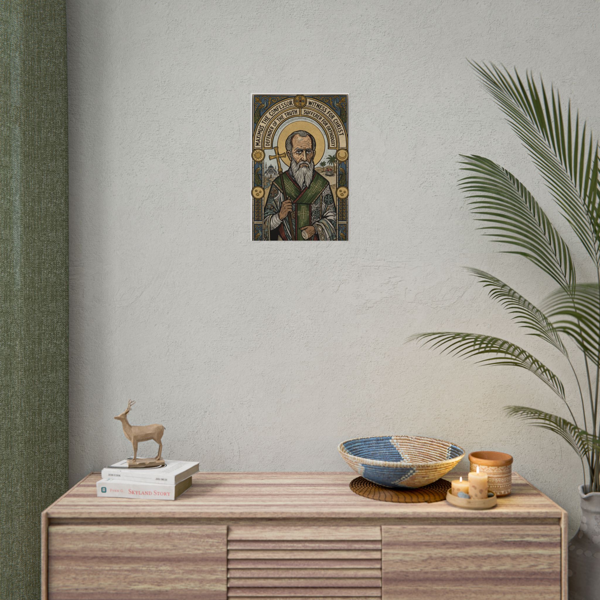 Saint Maximus Icon Poster | Rolled Poster, Religious Art Print - Image 4