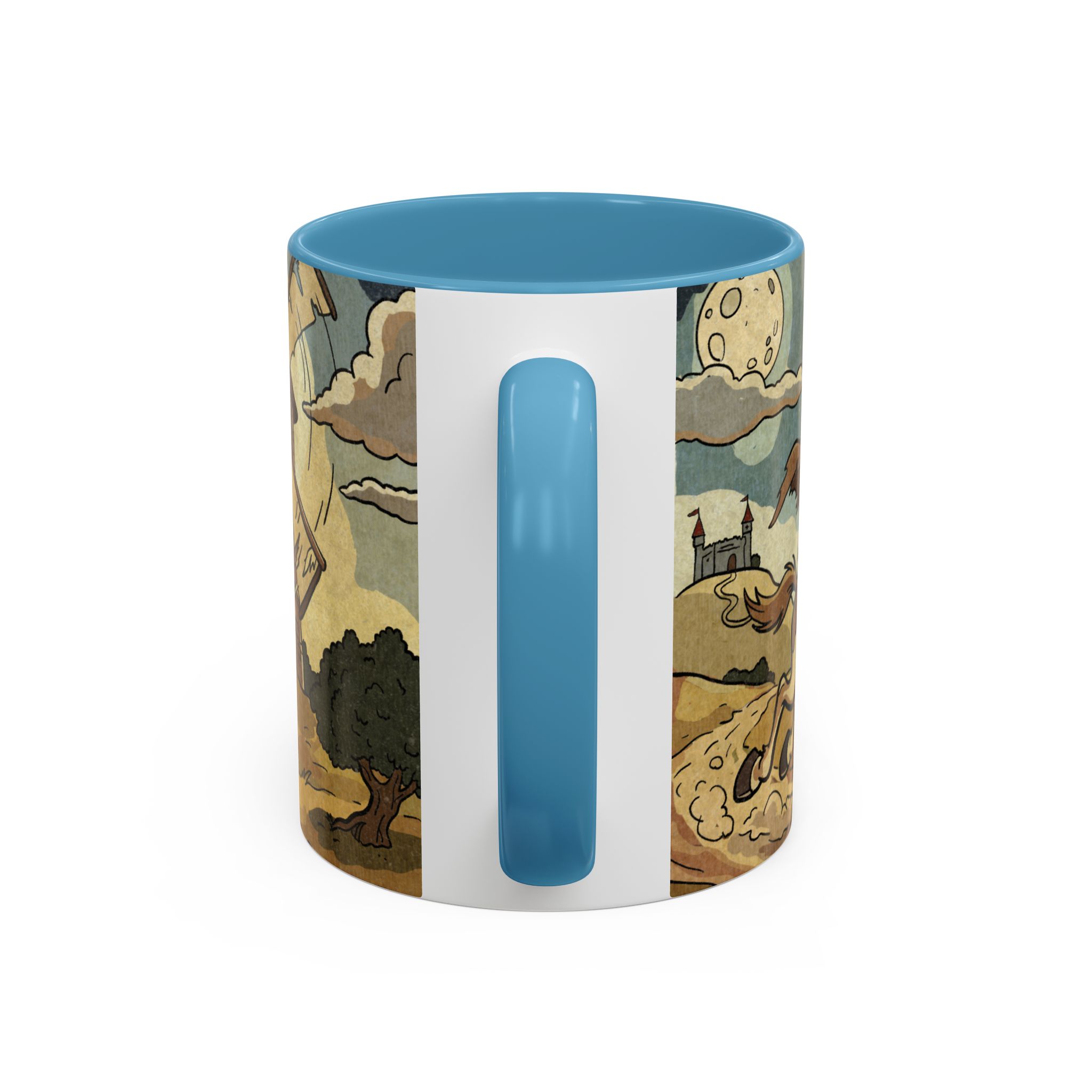 Don Quixote Illustration Mug | Accent Coffee Mug - Image 20