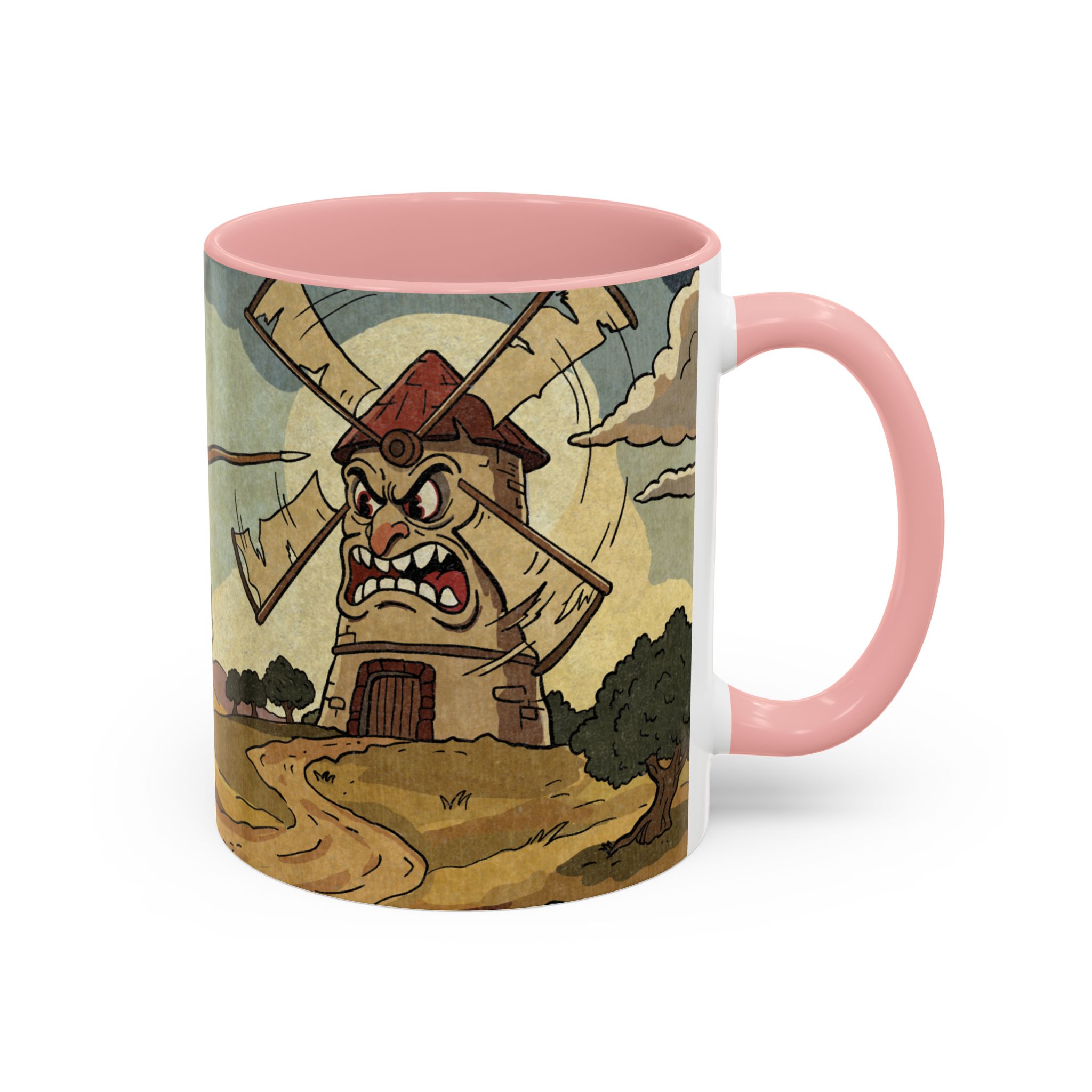 Don Quixote Illustration Mug | Accent Coffee Mug - Image 10