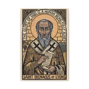 Saint Irenaeus of Lyons Icon Matte Canvas