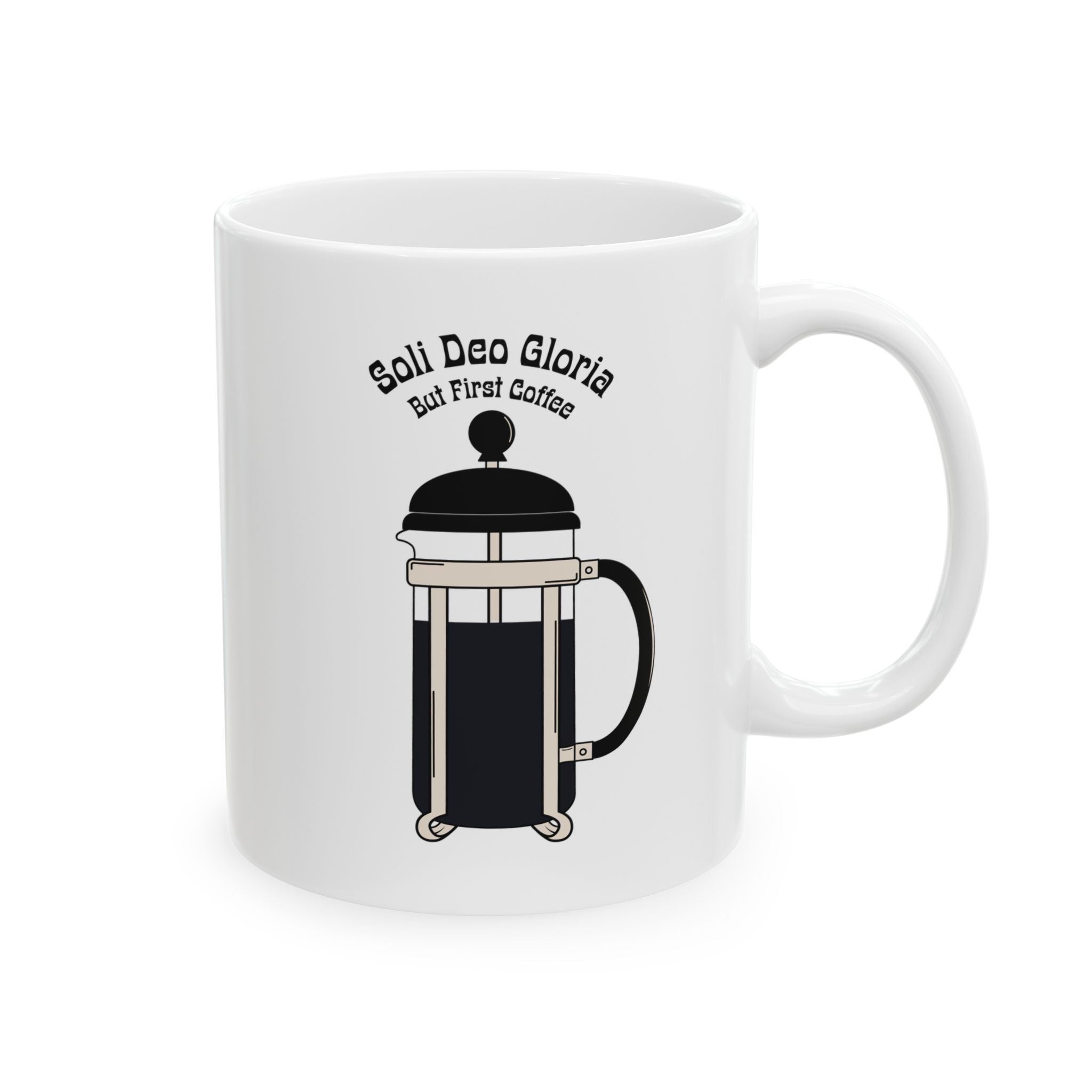 Soli Deo Gloria Coffee Mug | | Theology Gift | But First Coffee Mug for Pastors, Students & Coffee Lovers - Image 4
