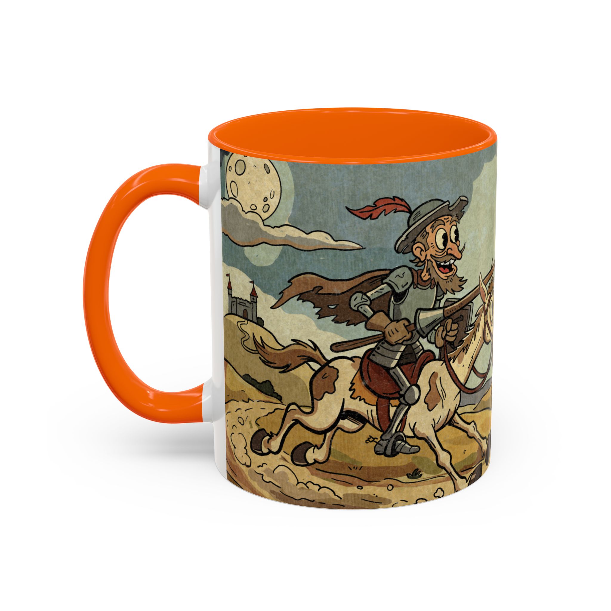 Don Quixote Illustration Mug | Accent Coffee Mug - Image 23