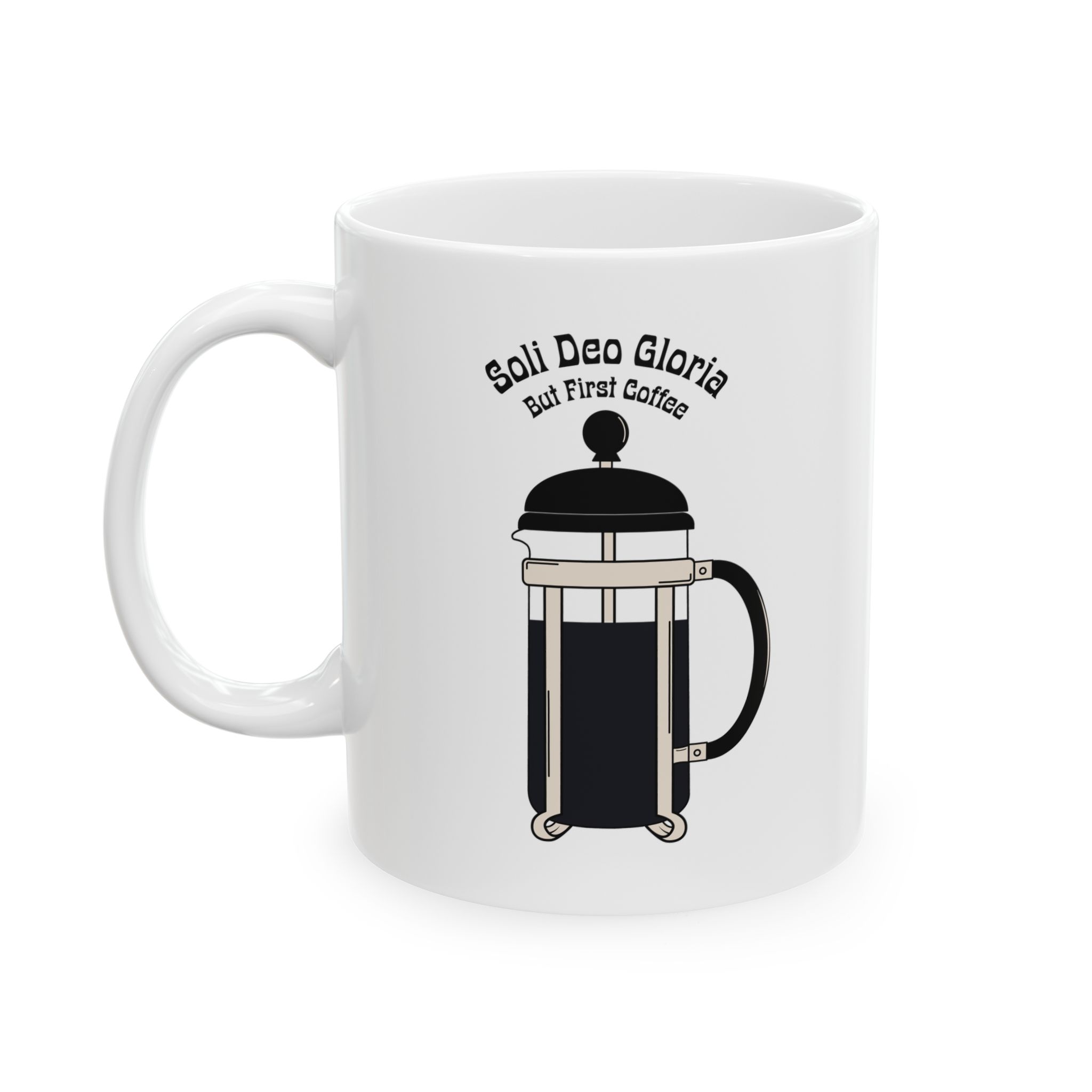 Soli Deo Gloria Coffee Mug | | Theology Gift | But First Coffee Mug for Pastors, Students & Coffee Lovers - Image 3