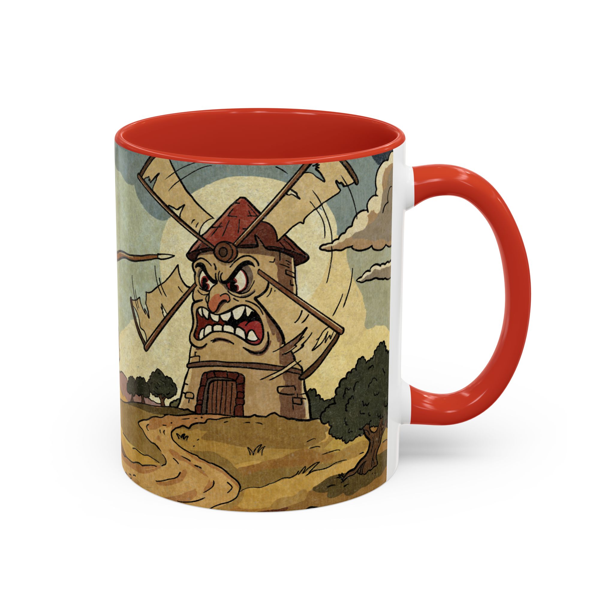 Don Quixote Illustration Mug | Accent Coffee Mug - Image 14