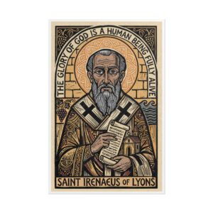 Saint Irenaeus of Lyons Rolled Poster | Religious Icon Art, Christian Decor