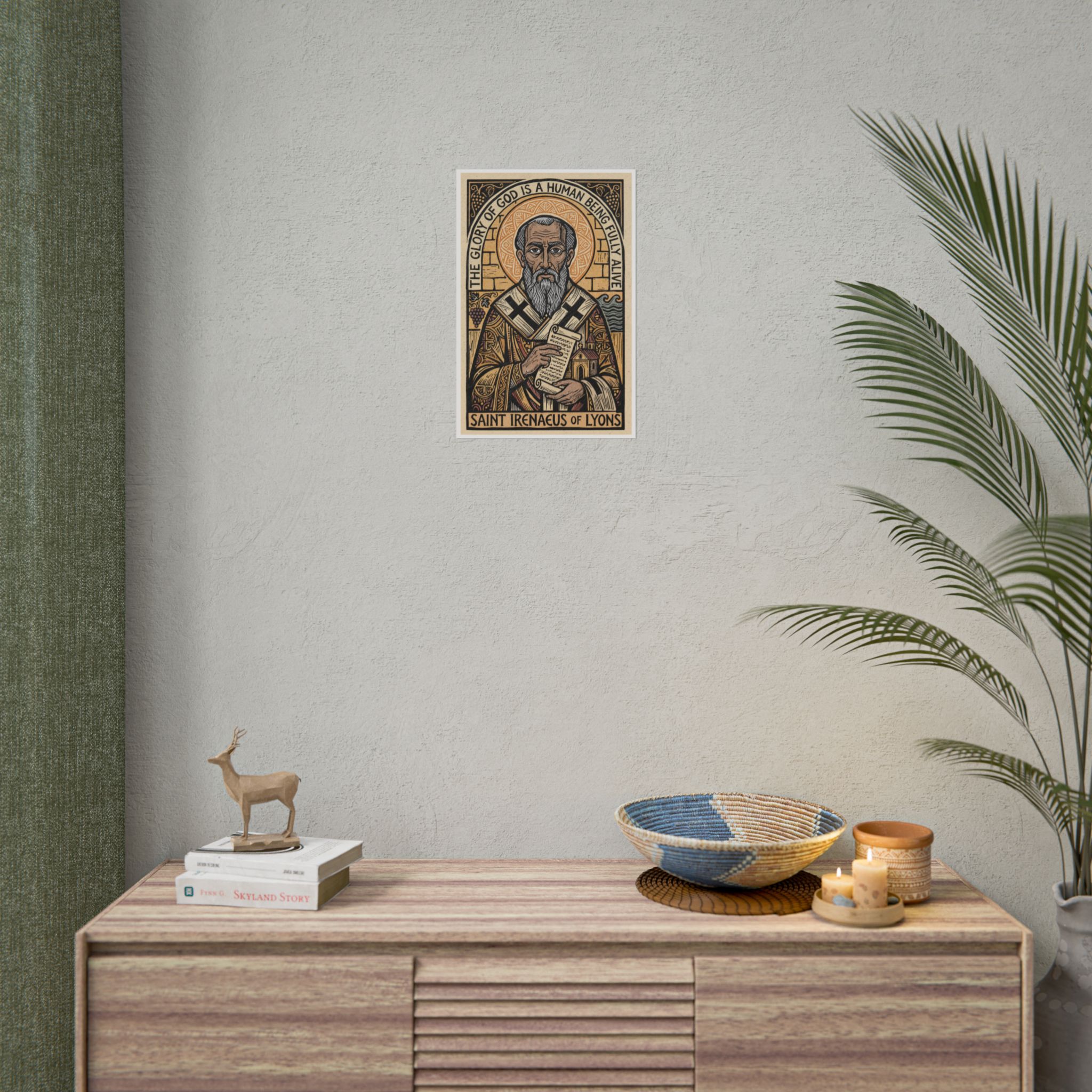 Saint Irenaeus of Lyons Rolled Poster | Religious Icon Art, Christian Decor - Image 4