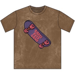 Grace Over Grind Skateboard Graphic Tee | Vintage Brown Crewneck