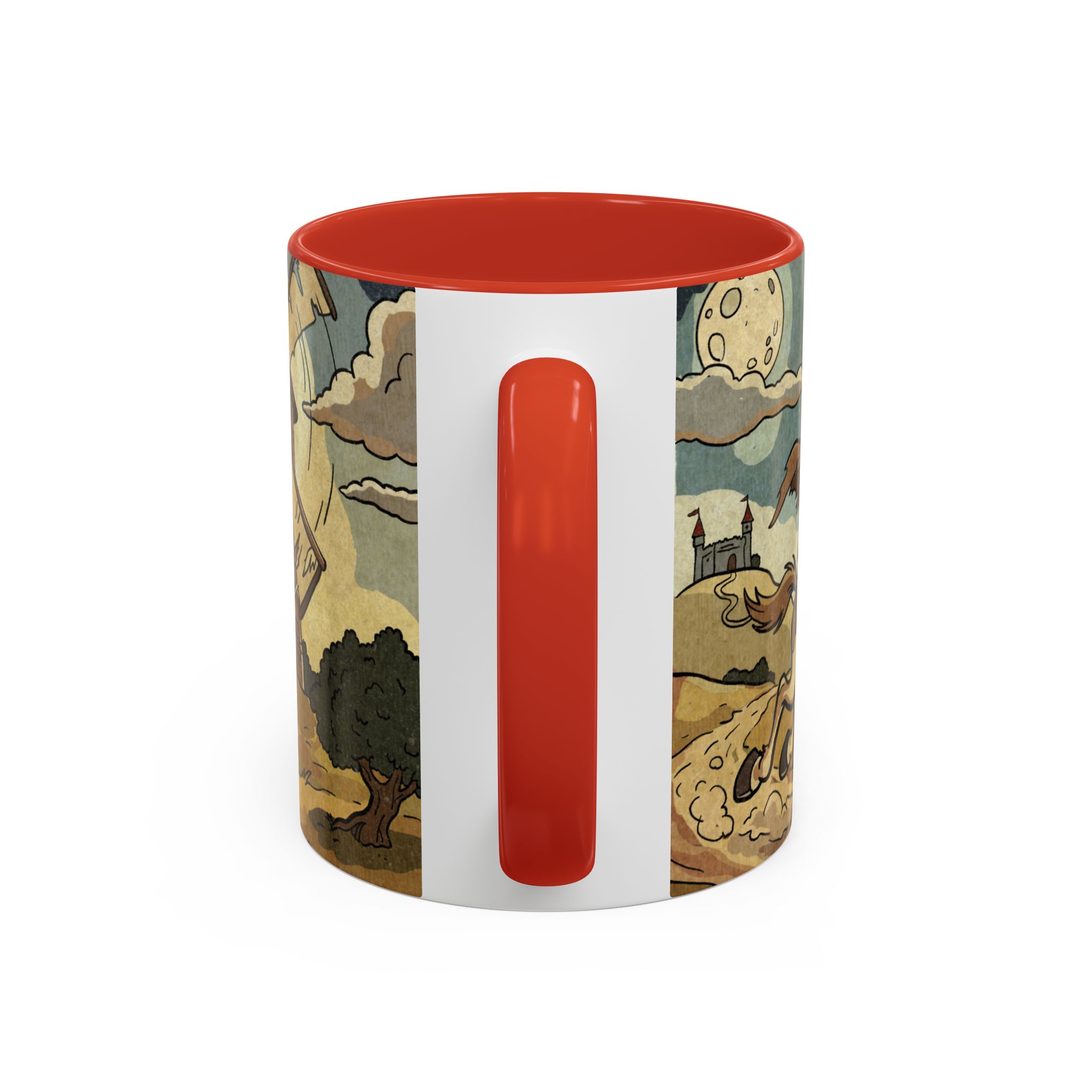 Don Quixote Illustration Mug | Accent Coffee Mug - Image 16