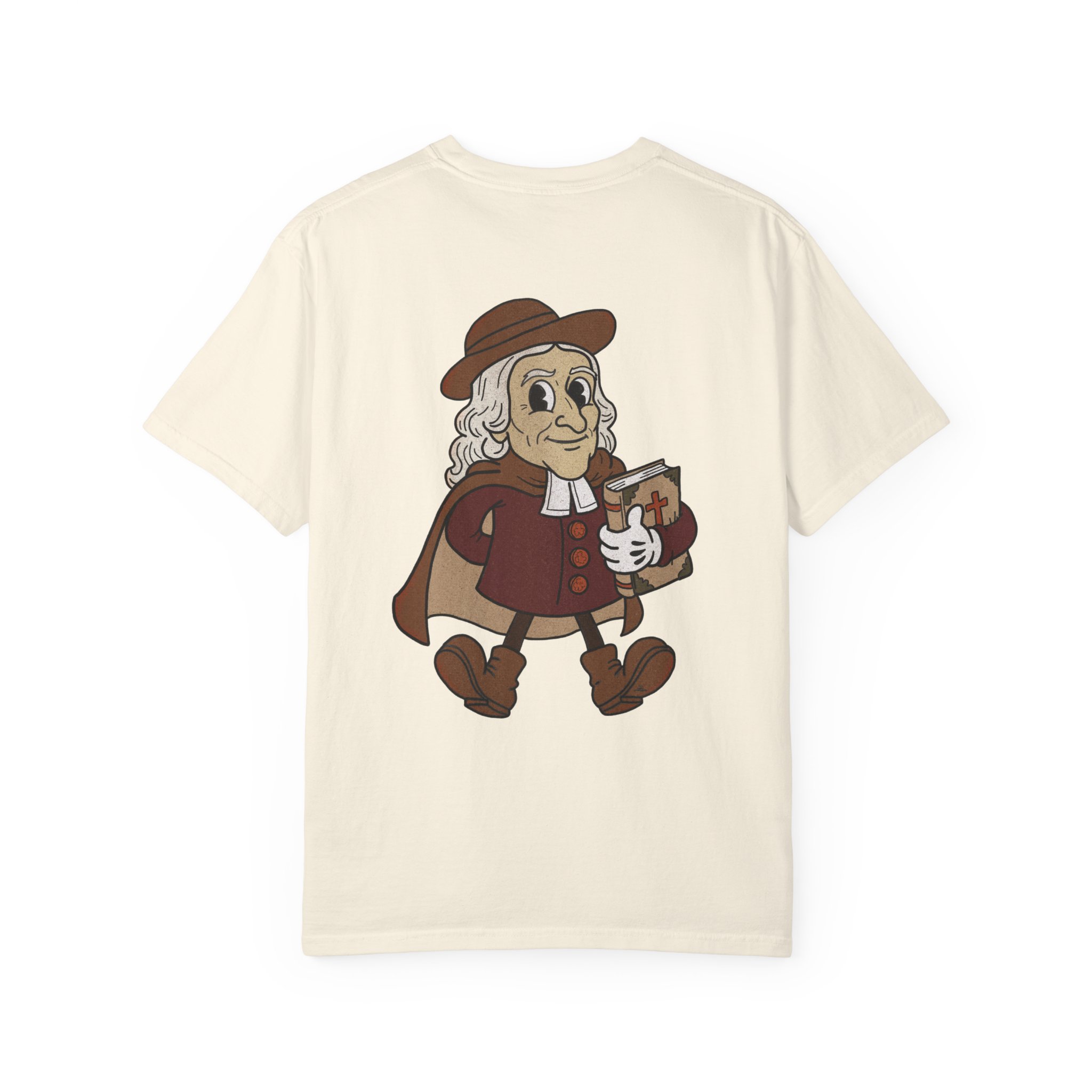 John Wesley T-shirt | Vintage John Wesley Illustration - Image 6