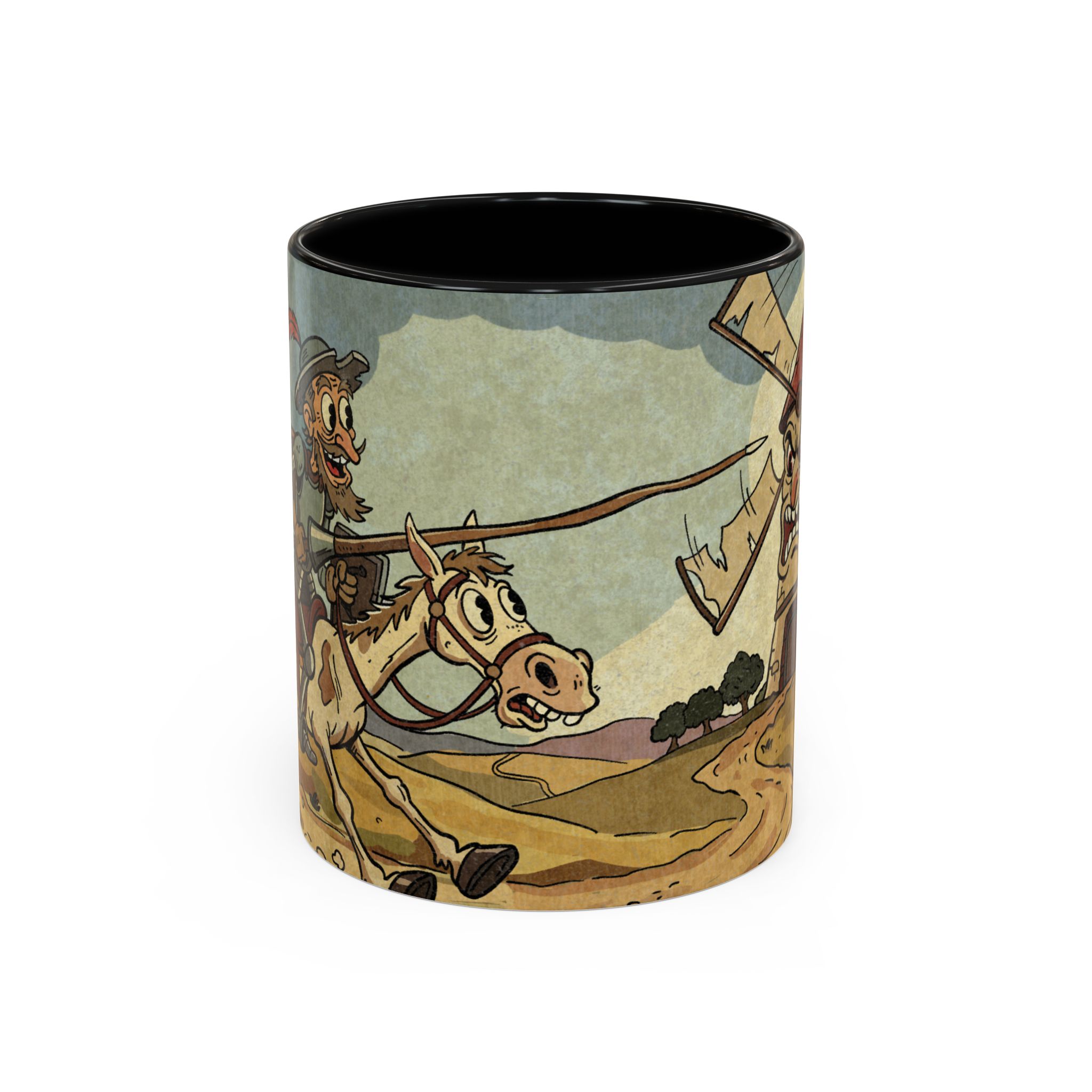 Don Quixote Illustration Mug | Accent Coffee Mug