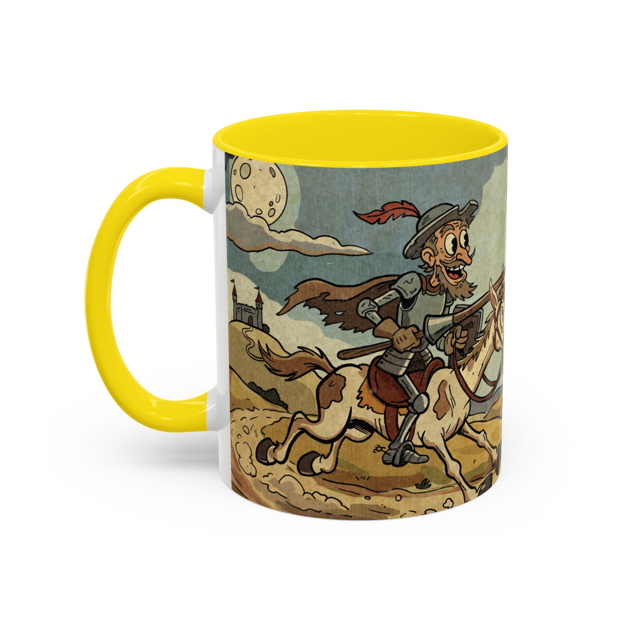 Don Quixote Illustration Mug | Accent Coffee Mug - Image 27